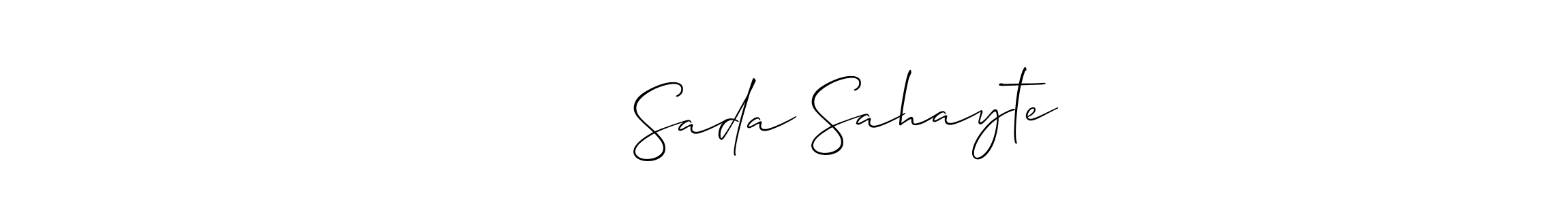 Make a short ʍօʍǟɨ Sada Sahayte signature style. Manage your documents anywhere anytime using Allison_Script. Create and add eSignatures, submit forms, share and send files easily. ʍօʍǟɨ Sada Sahayte signature style 2 images and pictures png