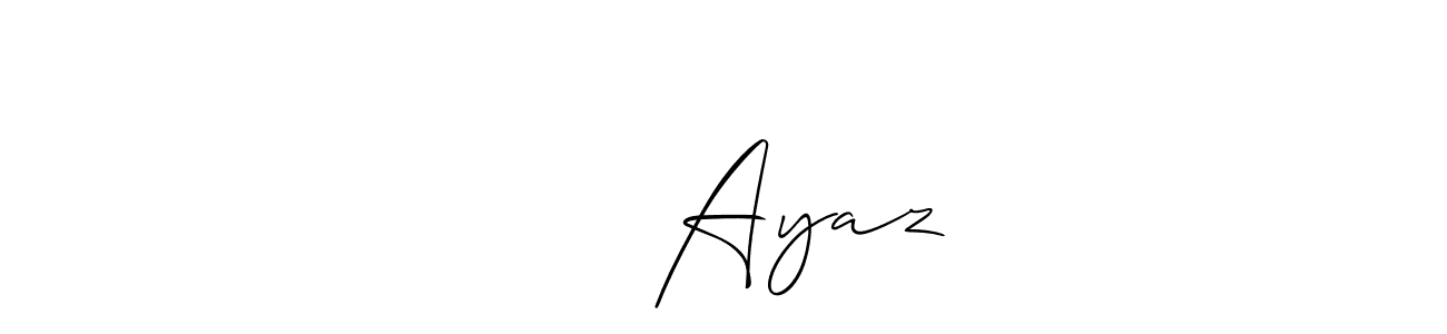 Use a signature maker to create a handwritten signature online. With this signature software, you can design (Allison_Script) your own signature for name شفیق Ayaz. شفیق Ayaz signature style 2 images and pictures png