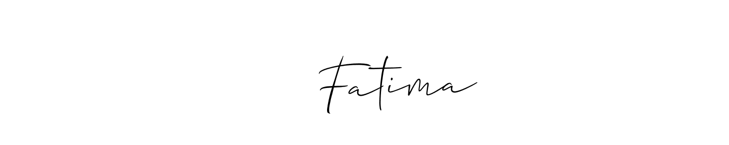 The best way (Allison_Script) to make a short signature is to pick only two or three words in your name. The name عبیر Fatima include a total of six letters. For converting this name. عبیر Fatima signature style 2 images and pictures png