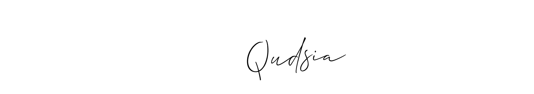 This is the best signature style for the قدسیہ Qudsia name. Also you like these signature font (Allison_Script). Mix name signature. قدسیہ Qudsia signature style 2 images and pictures png