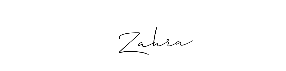 Use a signature maker to create a handwritten signature online. With this signature software, you can design (Allison_Script) your own signature for name لاج Zahra. لاج Zahra signature style 2 images and pictures png