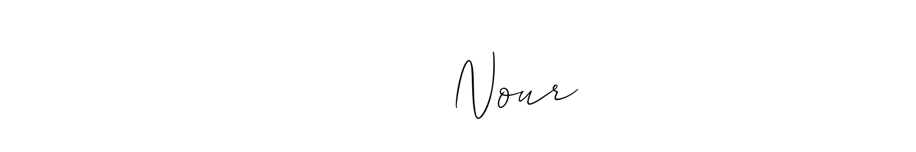 Design your own signature with our free online signature maker. With this signature software, you can create a handwritten (Allison_Script) signature for name نور سعد Nour. نور سعد Nour signature style 2 images and pictures png