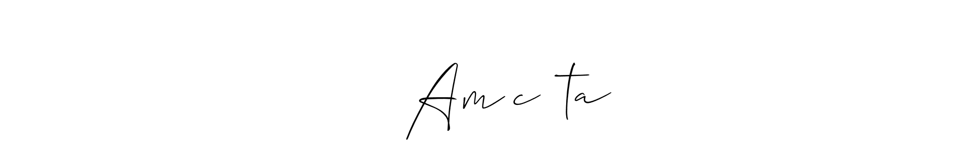 Design your own signature with our free online signature maker. With this signature software, you can create a handwritten (Allison_Script) signature for name ىɷŋ Am❤cɧɷta. ىɷŋ Am❤cɧɷta signature style 2 images and pictures png