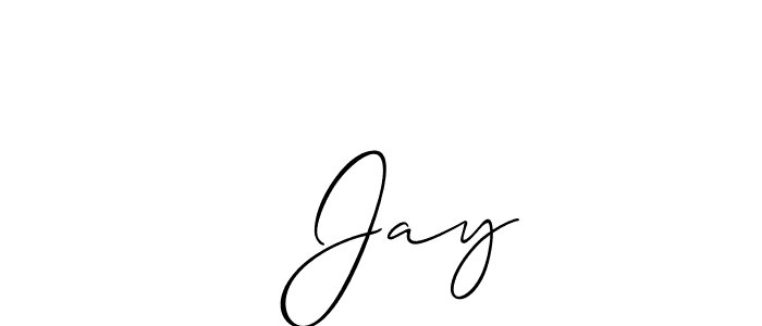 Make a beautiful signature design for name अ Jay. With this signature (Allison_Script) style, you can create a handwritten signature for free. अ Jay signature style 2 images and pictures png