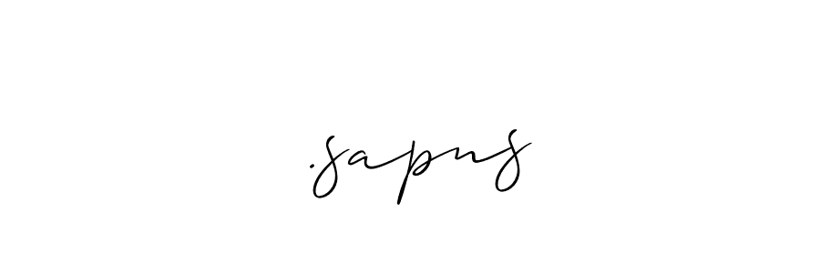 Once you've used our free online signature maker to create your best signature Allison_Script style, it's time to enjoy all of the benefits that अ.sapns name signing documents. अ.sapns signature style 2 images and pictures png