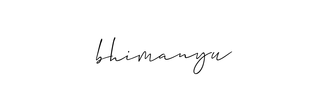 Use a signature maker to create a handwritten signature online. With this signature software, you can design (Allison_Script) your own signature for name अbhimanyu. अbhimanyu signature style 2 images and pictures png