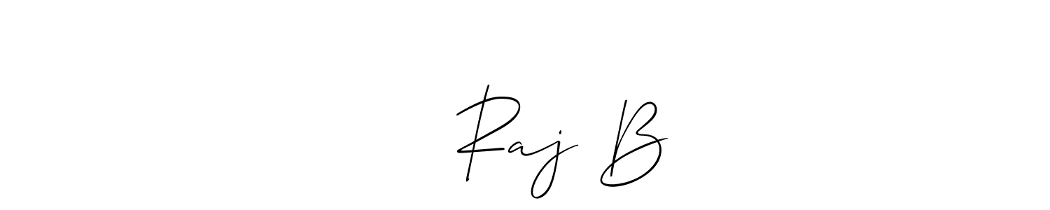 How to make उदय Raj B signature? Allison_Script is a professional autograph style. Create handwritten signature for उदय Raj B name. उदय Raj B signature style 2 images and pictures png