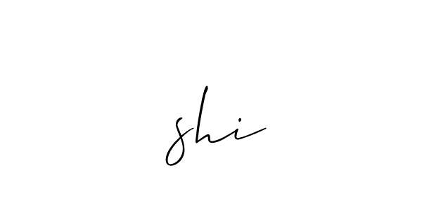 Design your own signature with our free online signature maker. With this signature software, you can create a handwritten (Allison_Script) signature for name ऋshi. ऋshi signature style 2 images and pictures png