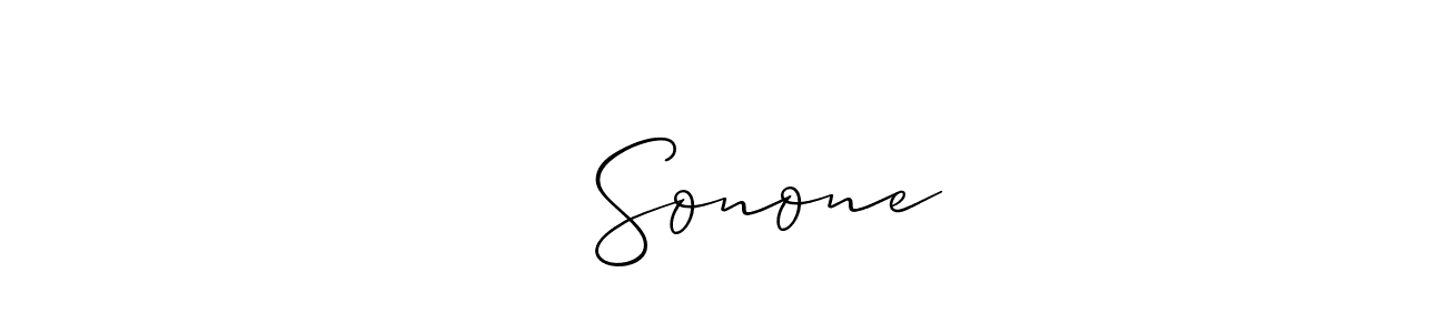 Allison_Script is a professional signature style that is perfect for those who want to add a touch of class to their signature. It is also a great choice for those who want to make their signature more unique. Get ओम Sonone name to fancy signature for free. ओम Sonone signature style 2 images and pictures png