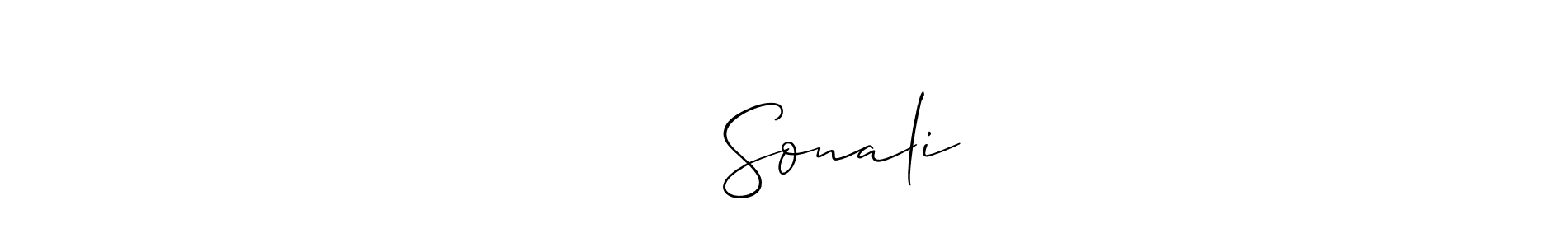 Create a beautiful signature design for name कौशल Sonali. With this signature (Allison_Script) fonts, you can make a handwritten signature for free. कौशल Sonali signature style 2 images and pictures png