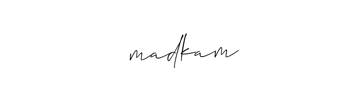 Use a signature maker to create a handwritten signature online. With this signature software, you can design (Allison_Script) your own signature for name गिmadkam. गिmadkam signature style 2 images and pictures png