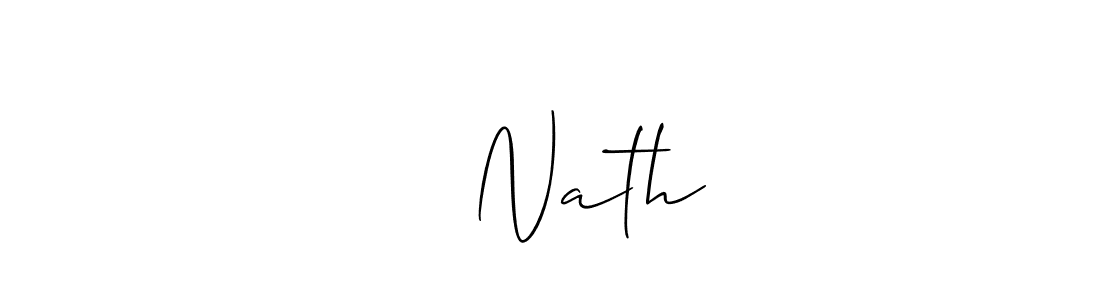 नव Nath stylish signature style. Best Handwritten Sign (Allison_Script) for my name. Handwritten Signature Collection Ideas for my name नव Nath. नव Nath signature style 2 images and pictures png