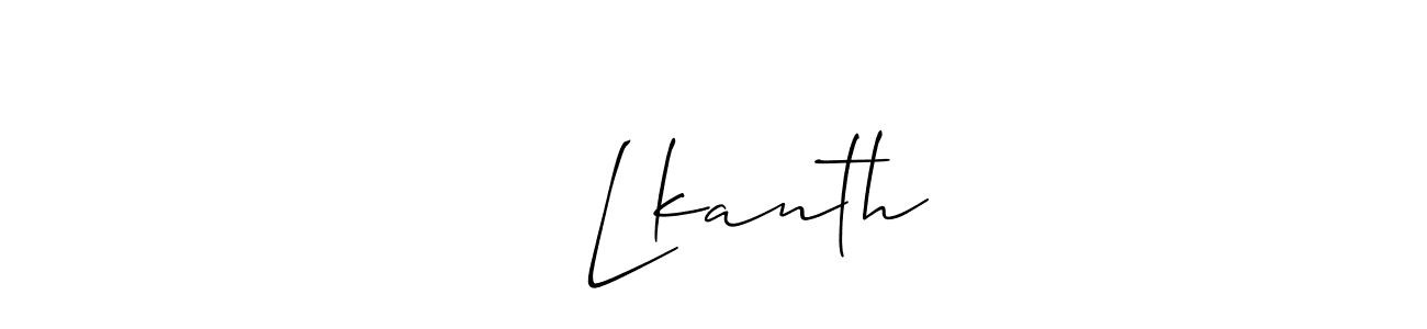 Make a short नी Lkanth signature style. Manage your documents anywhere anytime using Allison_Script. Create and add eSignatures, submit forms, share and send files easily. नी Lkanth signature style 2 images and pictures png