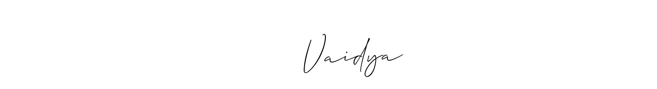 How to make परिमल Vaidya signature? Allison_Script is a professional autograph style. Create handwritten signature for परिमल Vaidya name. परिमल Vaidya signature style 2 images and pictures png