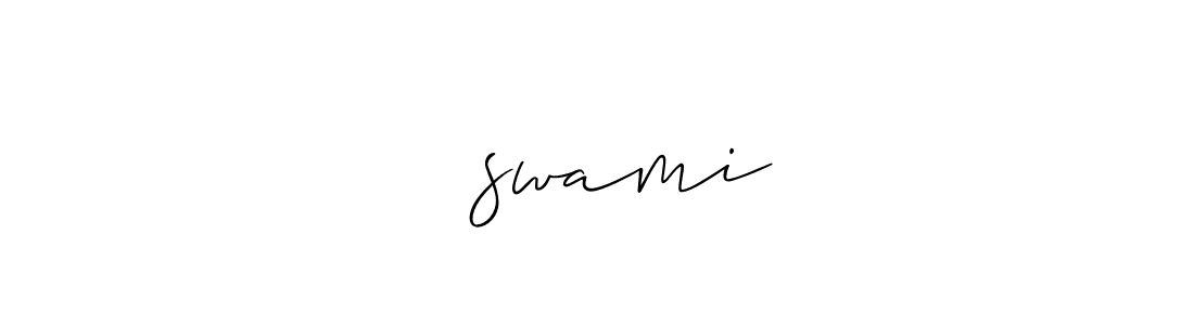 Allison_Script is a professional signature style that is perfect for those who want to add a touch of class to their signature. It is also a great choice for those who want to make their signature more unique. Get पुswami name to fancy signature for free. पुswami signature style 2 images and pictures png