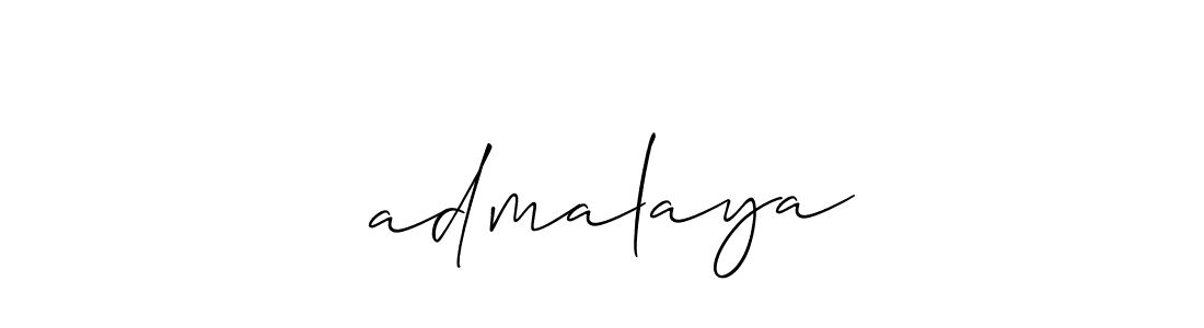 Make a beautiful signature design for name पadmalaya. With this signature (Allison_Script) style, you can create a handwritten signature for free. पadmalaya signature style 2 images and pictures png