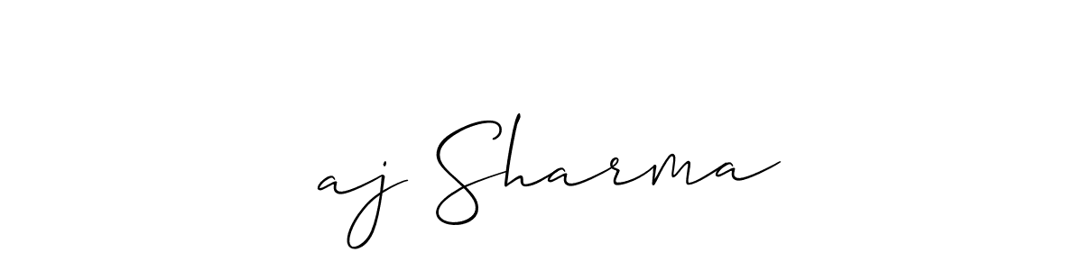 Similarly Allison_Script is the best handwritten signature design. Signature creator online .You can use it as an online autograph creator for name रaj Sharma. रaj Sharma signature style 2 images and pictures png