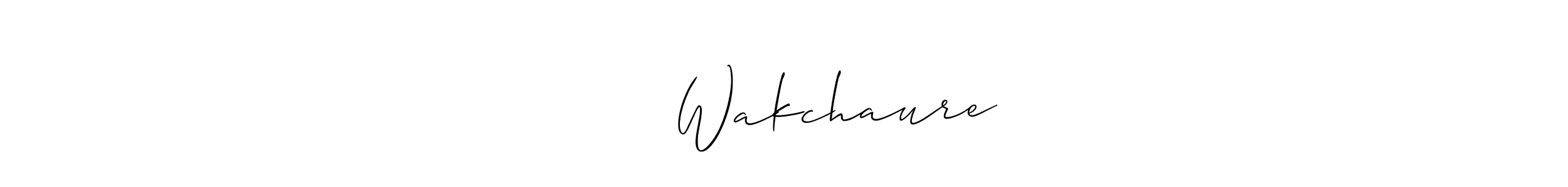 Also we have विनोद Wakchaure name is the best signature style. Create professional handwritten signature collection using Allison_Script autograph style. विनोद Wakchaure signature style 2 images and pictures png