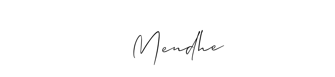 You should practise on your own different ways (Allison_Script) to write your name (शु Mendhe) in signature. don't let someone else do it for you. शु Mendhe signature style 2 images and pictures png