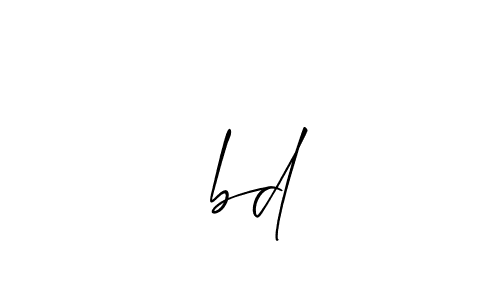 Design your own signature with our free online signature maker. With this signature software, you can create a handwritten (Allison_Script) signature for name शbd. शbd signature style 2 images and pictures png