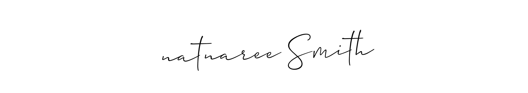 Create a beautiful signature design for name ์natnaree Smith. With this signature (Allison_Script) fonts, you can make a handwritten signature for free. ์natnaree Smith signature style 2 images and pictures png