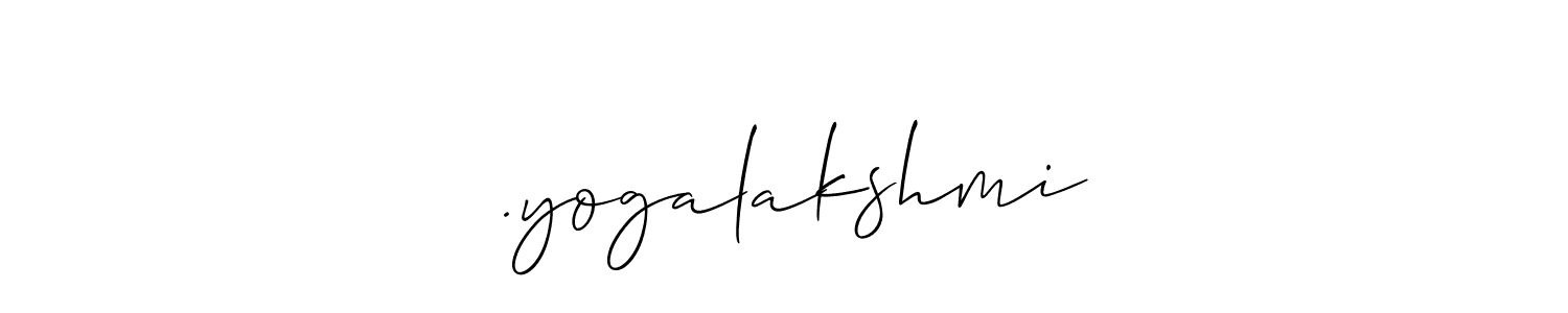 Use a signature maker to create a handwritten signature online. With this signature software, you can design (Allison_Script) your own signature for name Ⓒ.yogalakshmi. Ⓒ.yogalakshmi signature style 2 images and pictures png