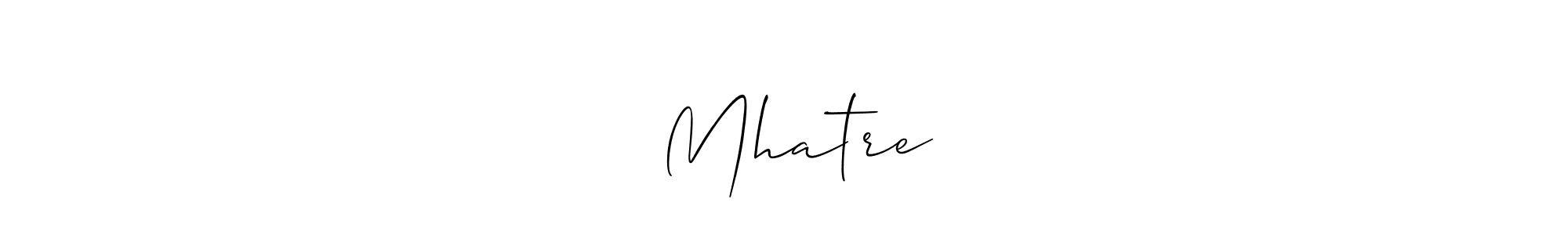 ⚜️ Mhatre ⚜️ stylish signature style. Best Handwritten Sign (Allison_Script) for my name. Handwritten Signature Collection Ideas for my name ⚜️ Mhatre ⚜️. ⚜️ Mhatre ⚜️ signature style 2 images and pictures png