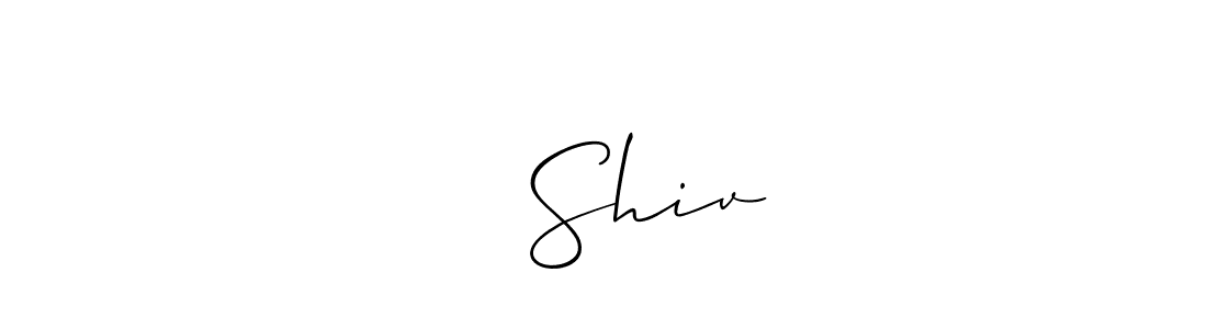 Make a beautiful signature design for name ✿︎ Shiv. With this signature (Allison_Script) style, you can create a handwritten signature for free. ✿︎ Shiv signature style 2 images and pictures png