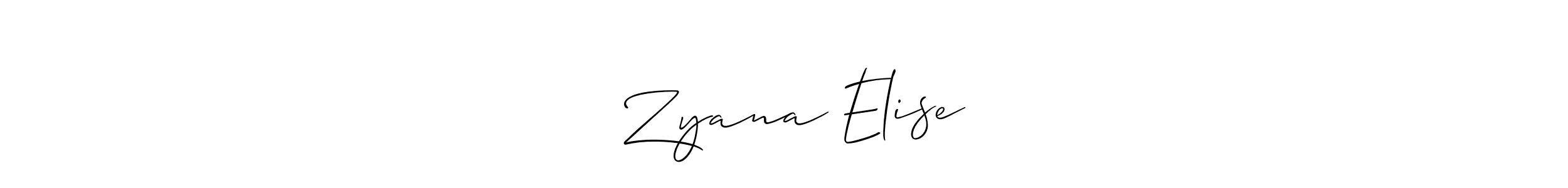 This is the best signature style for the ❣︎ Zyana Elise ❣︎ name. Also you like these signature font (Allison_Script). Mix name signature. ❣︎ Zyana Elise ❣︎ signature style 2 images and pictures png