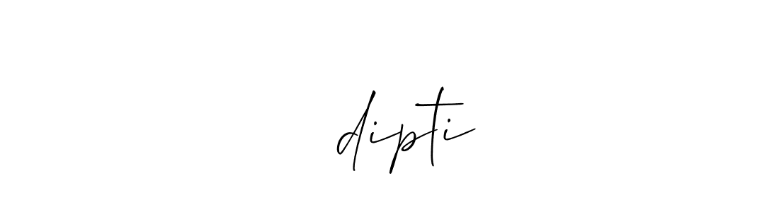 How to make ❣️dipti name signature. Use Allison_Script style for creating short signs online. This is the latest handwritten sign. ❣️dipti signature style 2 images and pictures png