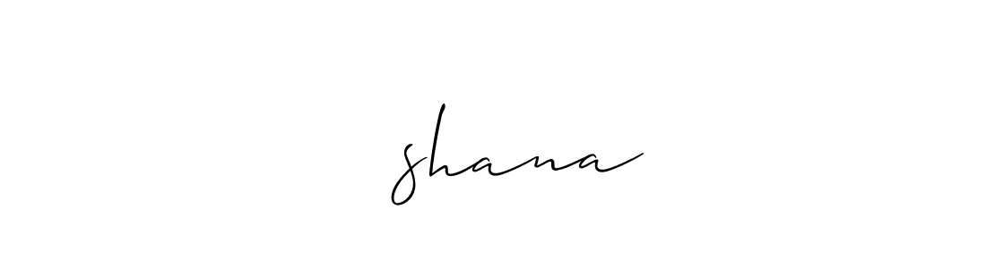 The best way (Allison_Script) to make a short signature is to pick only two or three words in your name. The name ❤️shana include a total of six letters. For converting this name. ❤️shana signature style 2 images and pictures png