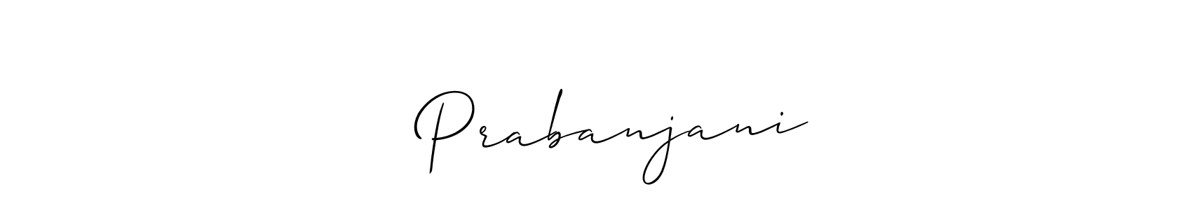 Once you've used our free online signature maker to create your best signature Allison_Script style, it's time to enjoy all of the benefits that ❤ Prabanjani❤ name signing documents. ❤ Prabanjani❤ signature style 2 images and pictures png