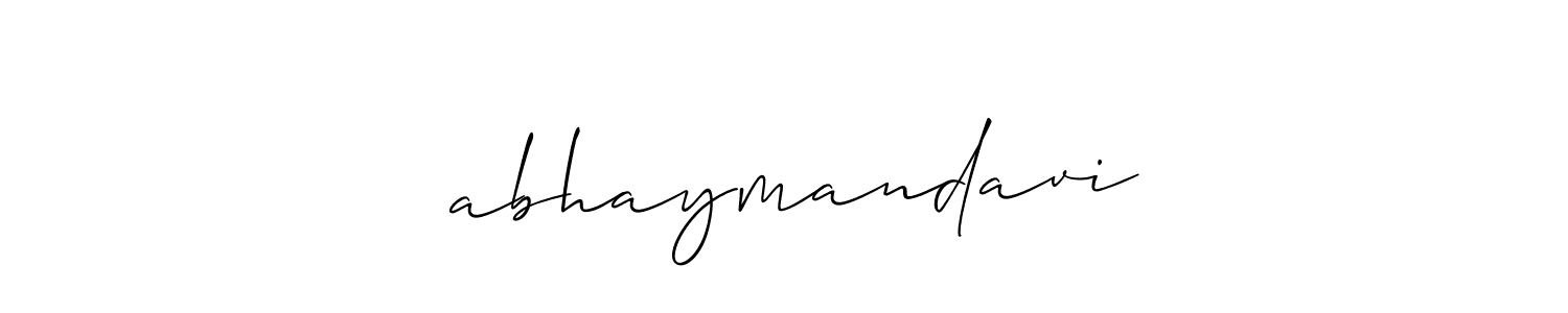 Also we have ❤abhaymandavi name is the best signature style. Create professional handwritten signature collection using Allison_Script autograph style. ❤abhaymandavi signature style 2 images and pictures png