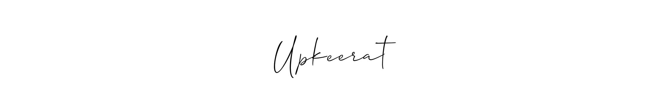 How to make ⭐️ Upkeerat ⭐️ signature? Allison_Script is a professional autograph style. Create handwritten signature for ⭐️ Upkeerat ⭐️ name. ⭐️ Upkeerat ⭐️ signature style 2 images and pictures png