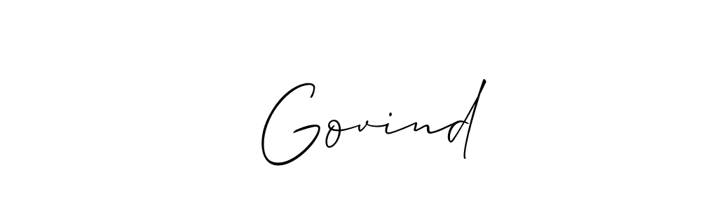 Make a short ⭐ Govind signature style. Manage your documents anywhere anytime using Allison_Script. Create and add eSignatures, submit forms, share and send files easily. ⭐ Govind signature style 2 images and pictures png