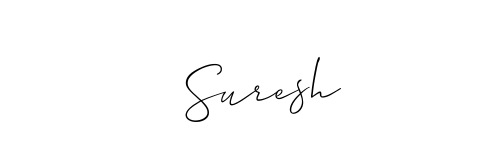 Make a beautiful signature design for name ⭐ Suresh. With this signature (Allison_Script) style, you can create a handwritten signature for free. ⭐ Suresh signature style 2 images and pictures png