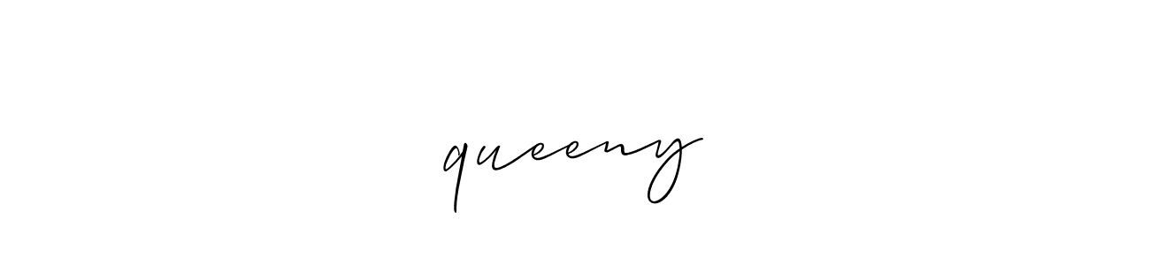 Similarly Allison_Script is the best handwritten signature design. Signature creator online .You can use it as an online autograph creator for name 『queeny 』. 『queeny 』 signature style 2 images and pictures png