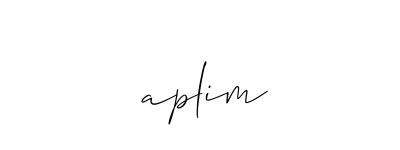 Also we have 安aplim name is the best signature style. Create professional handwritten signature collection using Allison_Script autograph style. 安aplim signature style 2 images and pictures png