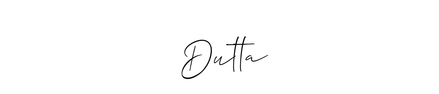 Also You can easily find your signature by using the search form. We will create      Dutta     name handwritten signature images for you free of cost using Allison_Script sign style.      Dutta     signature style 2 images and pictures png