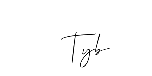 Also we have    Tyb name is the best signature style. Create professional handwritten signature collection using Allison_Script autograph style.    Tyb signature style 2 images and pictures png