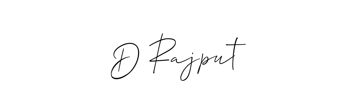 Also we have   D Rajput   name is the best signature style. Create professional handwritten signature collection using Allison_Script autograph style.   D Rajput   signature style 2 images and pictures png