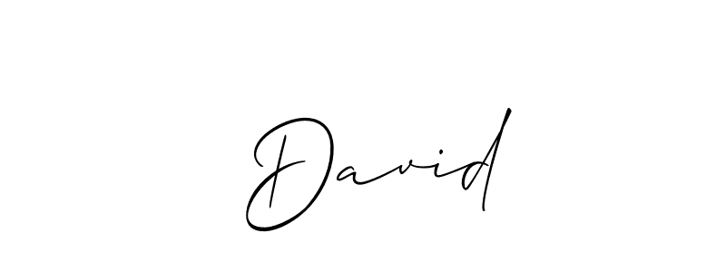 You should practise on your own different ways (Allison_Script) to write your name (  David ) in signature. don't let someone else do it for you.   David  signature style 2 images and pictures png