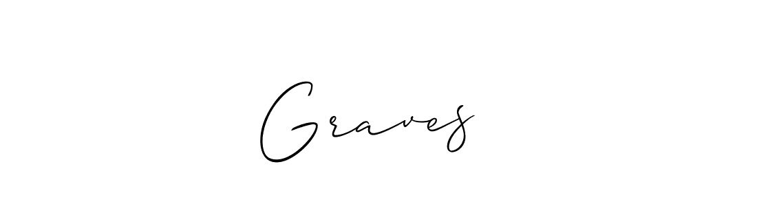 Allison_Script is a professional signature style that is perfect for those who want to add a touch of class to their signature. It is also a great choice for those who want to make their signature more unique. Get   Graves    name to fancy signature for free.   Graves    signature style 2 images and pictures png