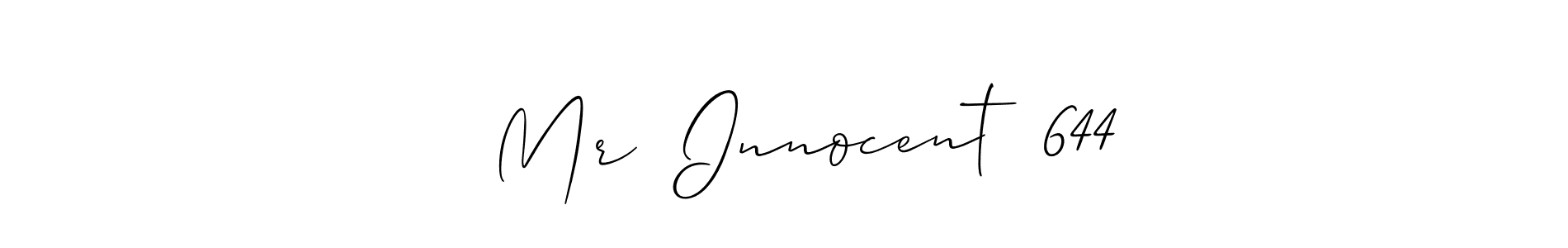 Make a beautiful signature design for name   Mr  Innocent  644. Use this online signature maker to create a handwritten signature for free.   Mr  Innocent  644 signature style 2 images and pictures png