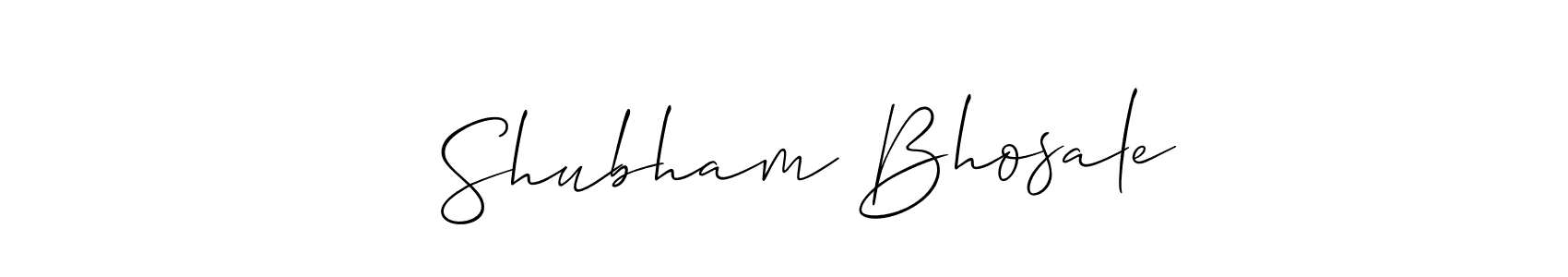 How to make   Shubham Bhosale name signature. Use Allison_Script style for creating short signs online. This is the latest handwritten sign.   Shubham Bhosale signature style 2 images and pictures png