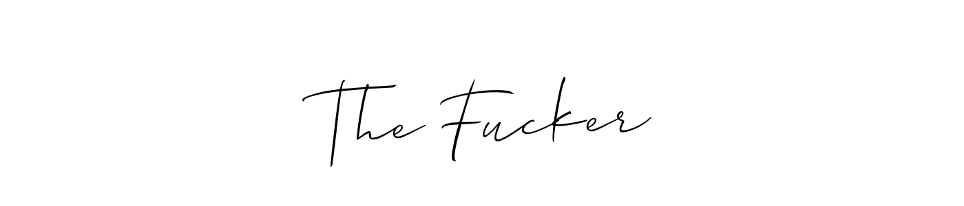 This is the best signature style for the   The Fucker   name. Also you like these signature font (Allison_Script). Mix name signature.   The Fucker   signature style 2 images and pictures png