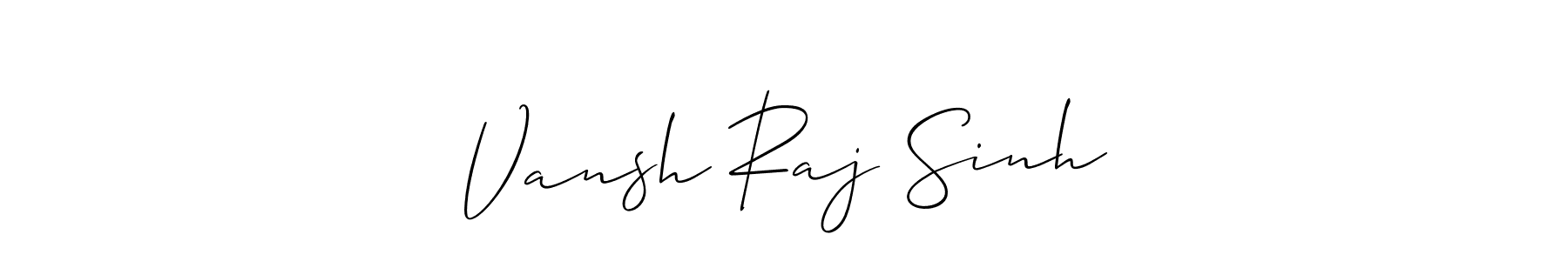 How to make   Vansh Raj Sinh   signature? Allison_Script is a professional autograph style. Create handwritten signature for   Vansh Raj Sinh   name.   Vansh Raj Sinh   signature style 2 images and pictures png