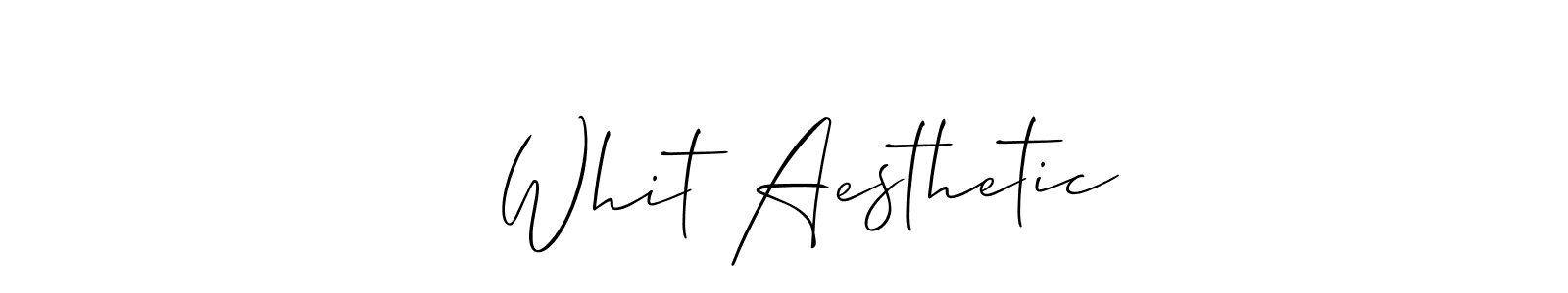 Check out images of Autograph of   Whit Aesthetic name. Actor   Whit Aesthetic Signature Style. Allison_Script is a professional sign style online.   Whit Aesthetic signature style 2 images and pictures png