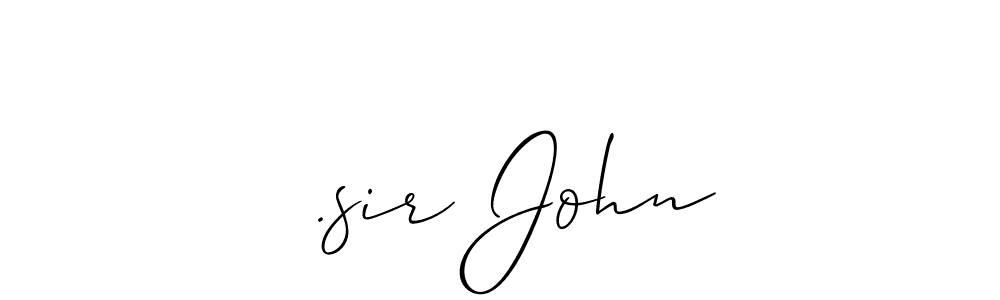 Allison_Script is a professional signature style that is perfect for those who want to add a touch of class to their signature. It is also a great choice for those who want to make their signature more unique. Get  .sir John name to fancy signature for free.  .sir John signature style 2 images and pictures png