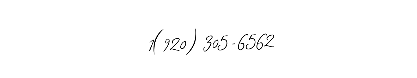 How to make  1(920) 305-6562 name signature. Use Allison_Script style for creating short signs online. This is the latest handwritten sign.  1(920) 305-6562 signature style 2 images and pictures png